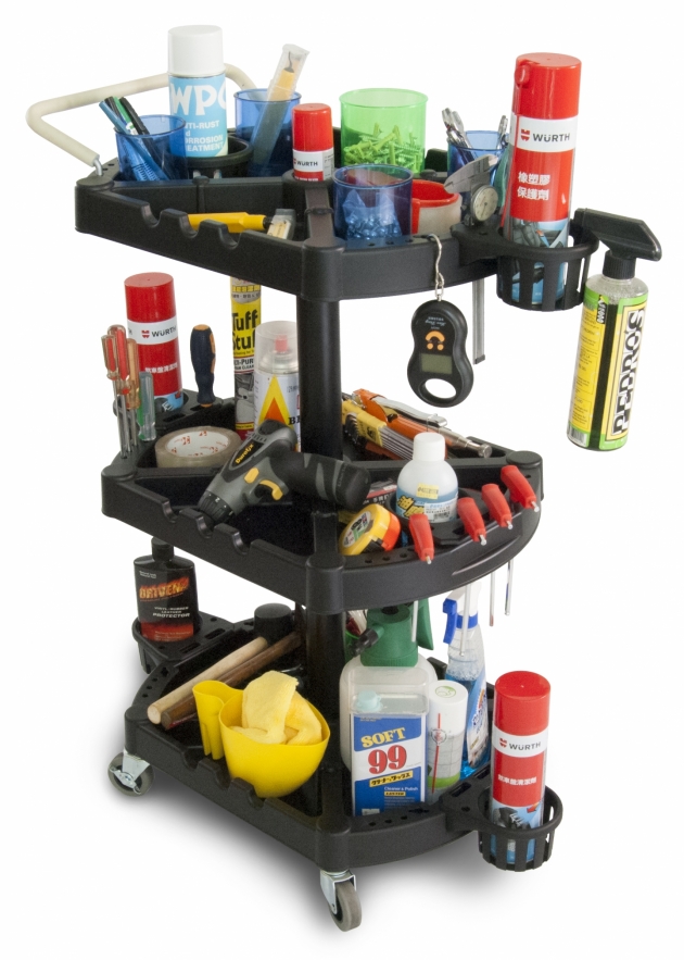 3 SHELVES TOOL RACK